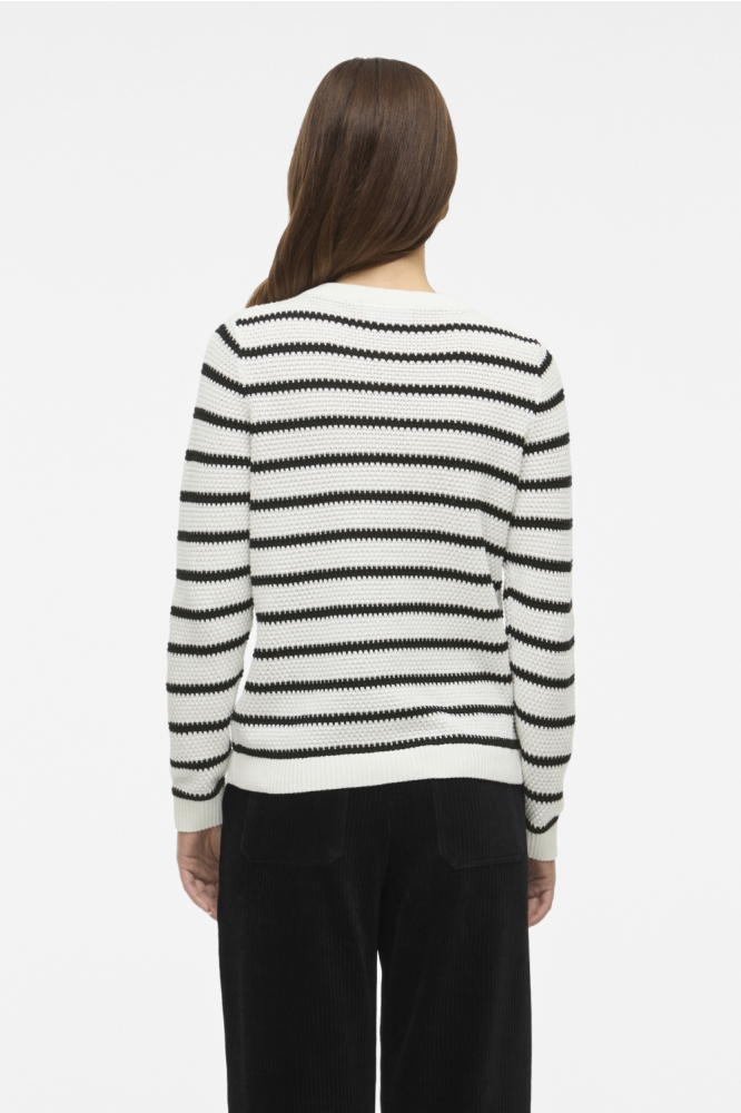 Vila witte dames vest | Model achteraanzicht