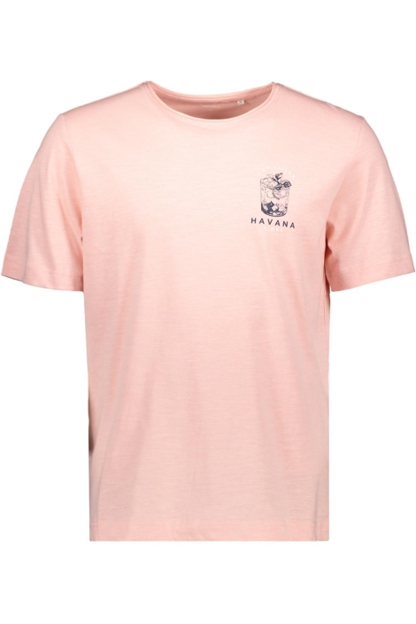 Tom Tailor roze heren t-shirt | Vooraanzicht