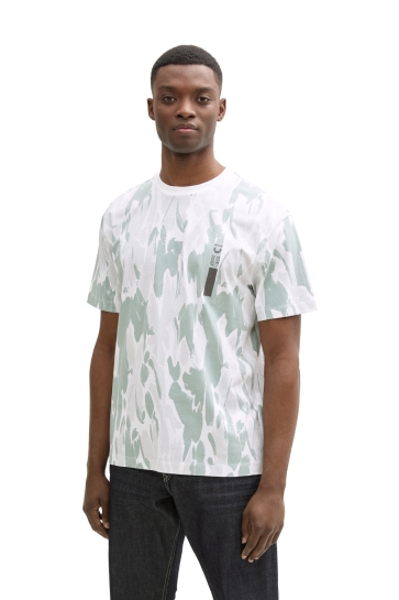 Tom Tailor T-shirt RELAXED T SHIRT MET ALL OVER PRINT 1046115XX12 38021