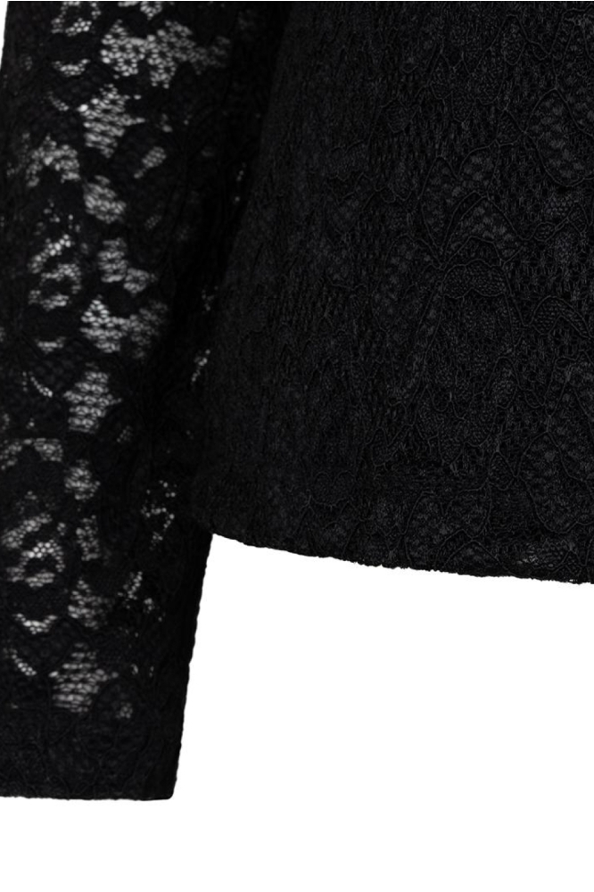 EsQualo zwarte dames t-shirt | Close up