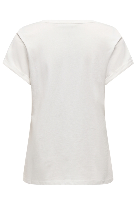 Only witte dames t-shirt | Achteraanzicht