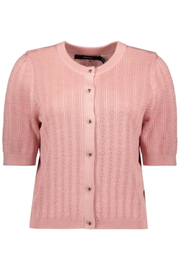 Vero Moda Vest VMNEWLEX STITCH 2/4 O-NECK CARDIGAN 10332044 Rose Elegance