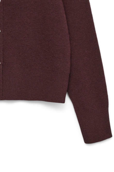 Vero Moda bordeaux dames vest | Close up
