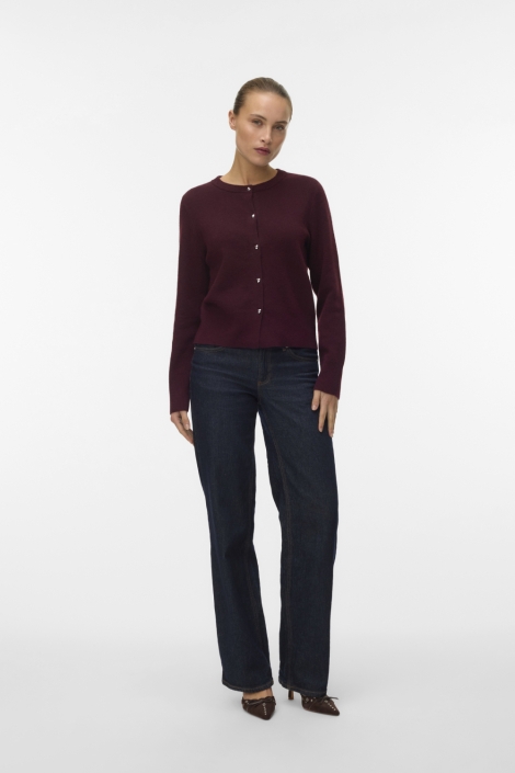 Vero Moda bordeaux dames vest | Model