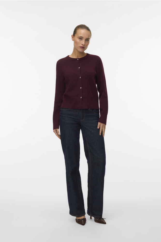 Vero Moda bordeaux dames vest | Model