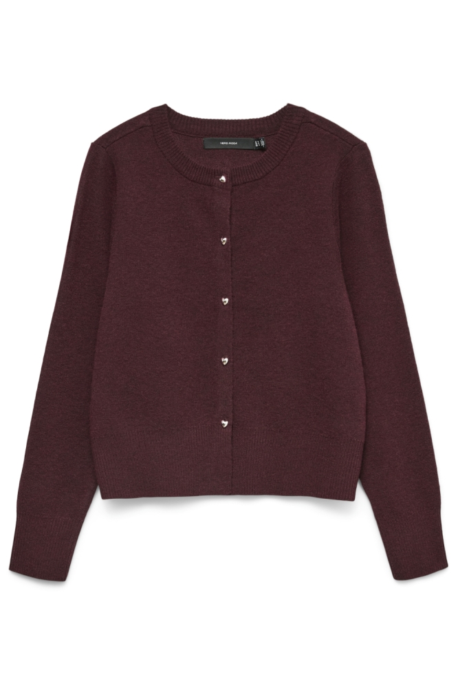 Vero Moda bordeaux dames vest | Vooraanzicht