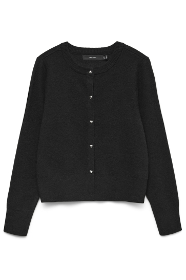 Vero Moda VMKACY LS O-NECK CARDIGAN 10334916 BLACK
