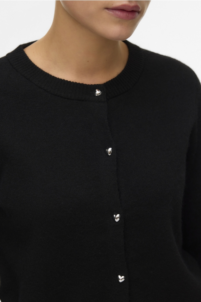 Vero Moda zwarte dames vest | Close up