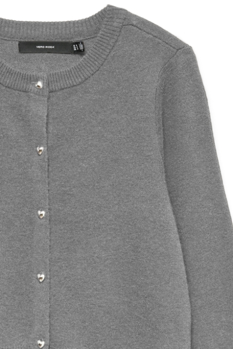 Vero Moda grijze dames vest | Close up