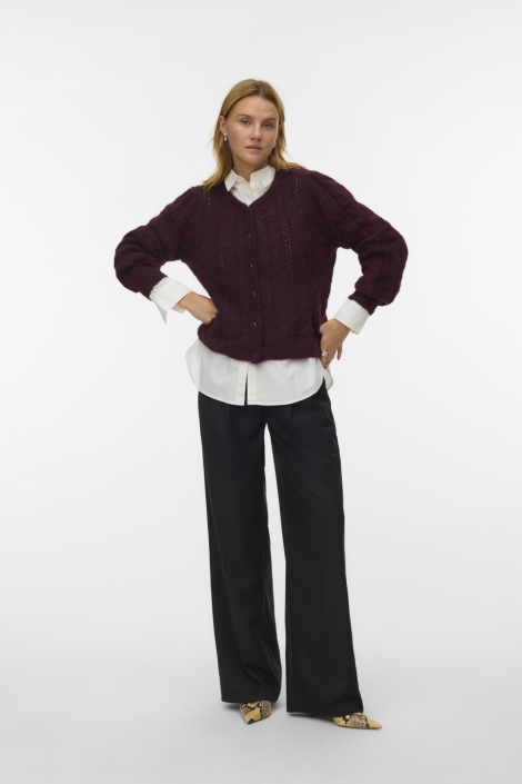 Vero Moda bordeaux dames vest | Model