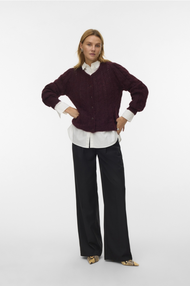 Vero Moda bordeaux dames vest | Model