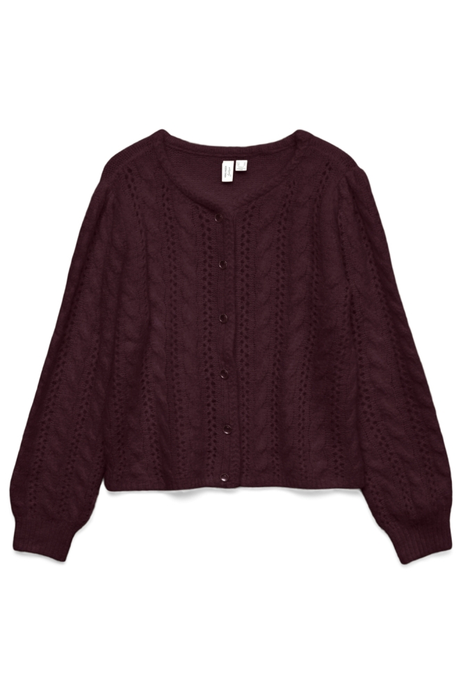 Vero Moda bordeaux dames vest | Vooraanzicht