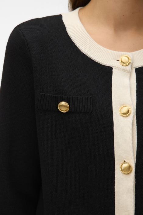 Vero Moda zwarte dames vest | Close up
