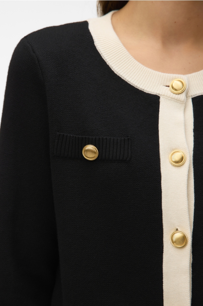 Vero Moda zwarte dames vest | Close up