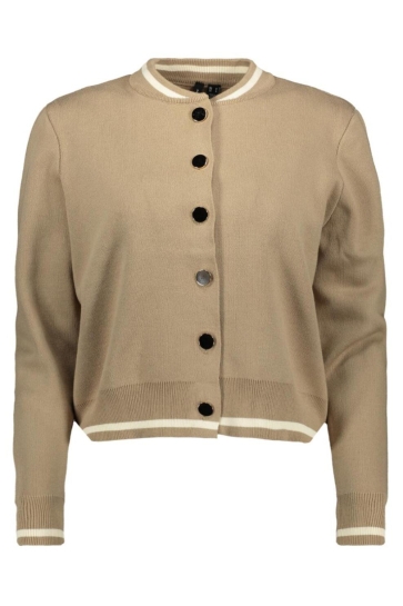 Vero Moda Vest VMEVELIJN LS BOMBER KNIT CARDIGAN E 10341071 MERMAID/W. BIRCH D