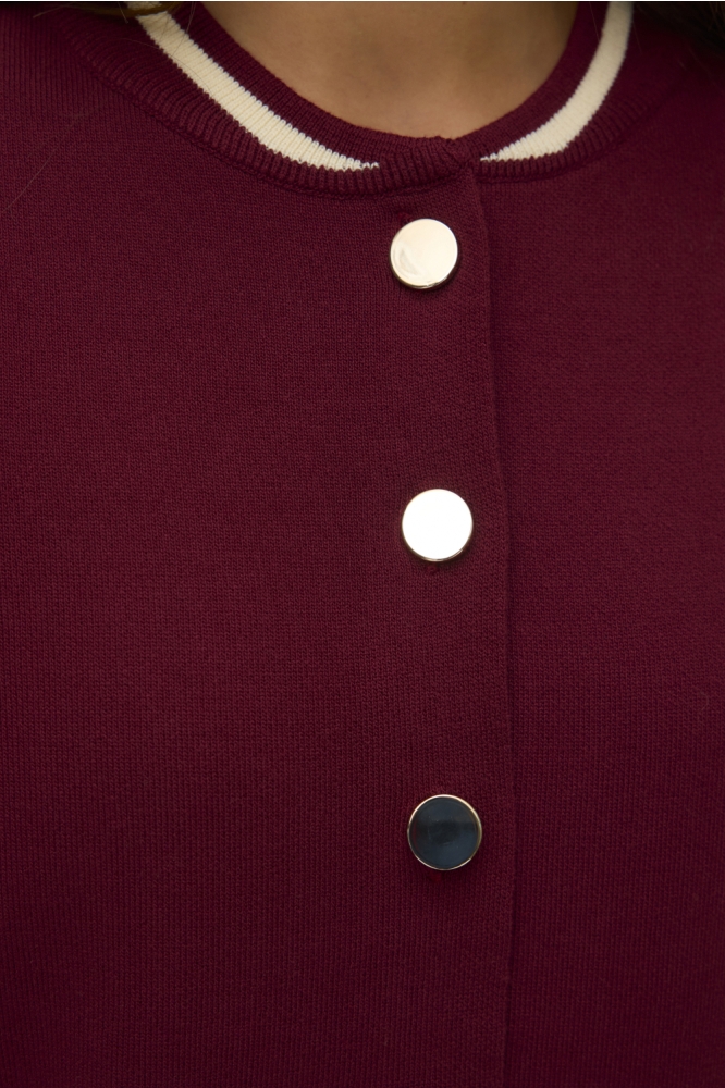 Vero Moda bordeaux dames vest | Close up