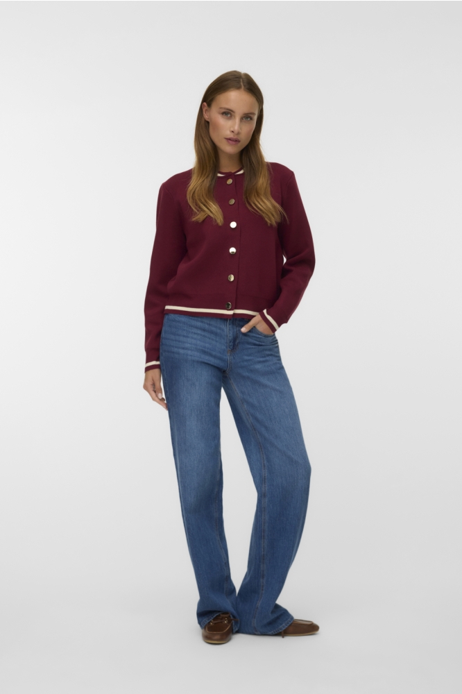 Vero Moda bordeaux dames vest | Model