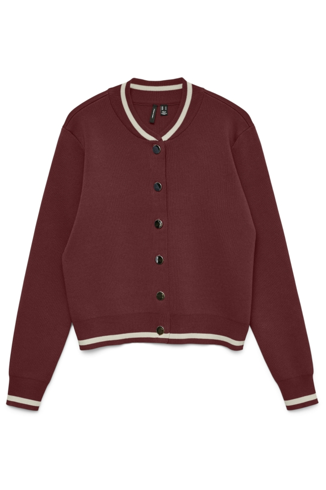 Vero Moda bordeaux dames vest | Vooraanzicht