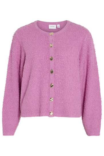 Vila Vest VIPAZA L/S O-NECK KNIT CARDIGAN/R 14110480 Opera Mauve