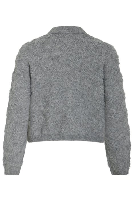 Vila grijze dames vest | Achteraanzicht