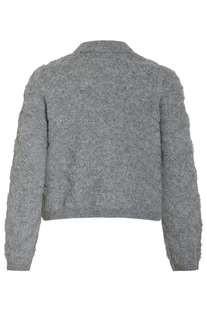 Vila grijze dames vest | Achteraanzicht