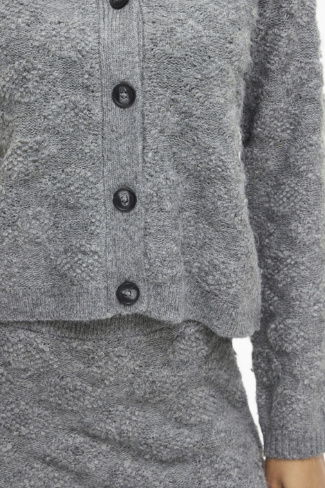 Vila grijze dames vest | Kleurstaal