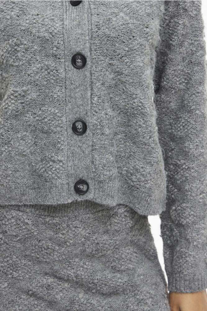 Vila grijze dames vest | Kleurstaal