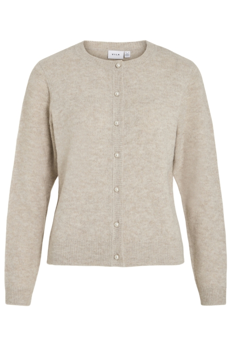 Vila beige dames vest | Vooraanzicht