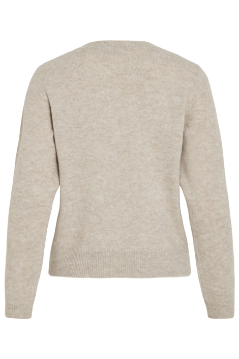 Vila beige dames vest | Achteraanzicht