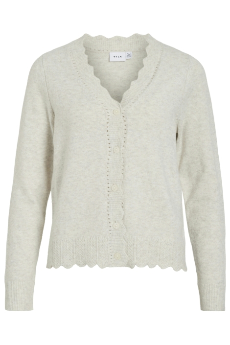 Vila beige dames vest | Vooraanzicht