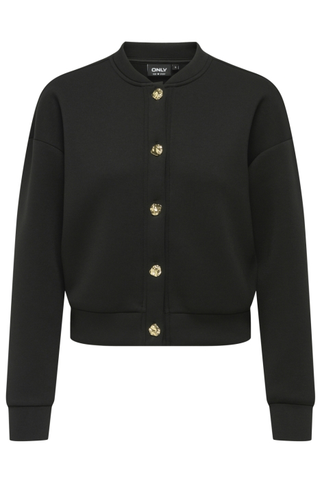 Only zwarte dames vest | Vooraanzicht