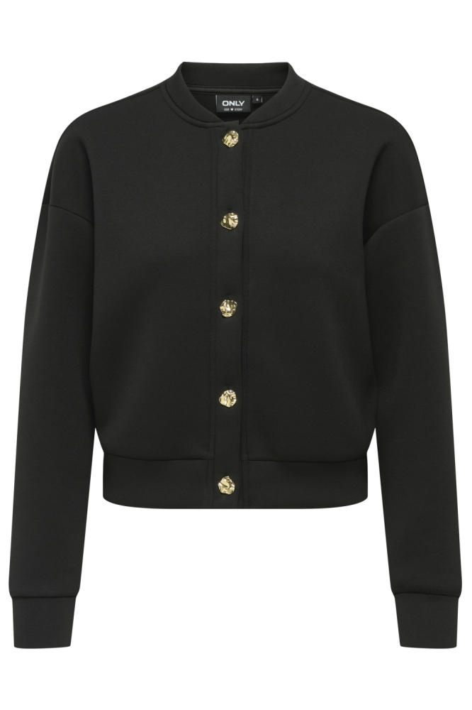 Only zwarte dames vest | Vooraanzicht