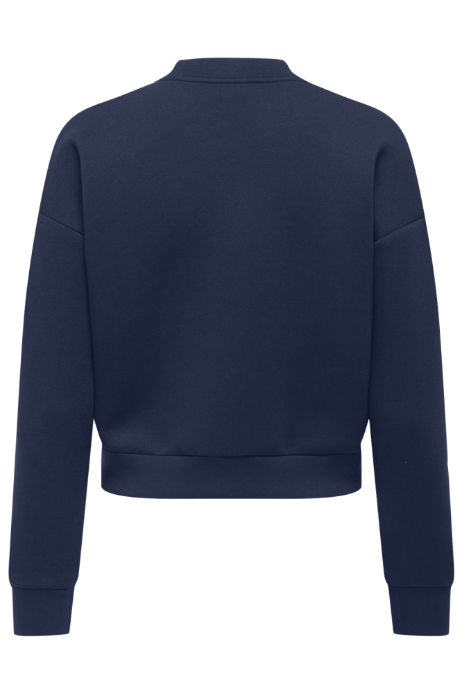 Only blauwe dames vest | Achteraanzicht