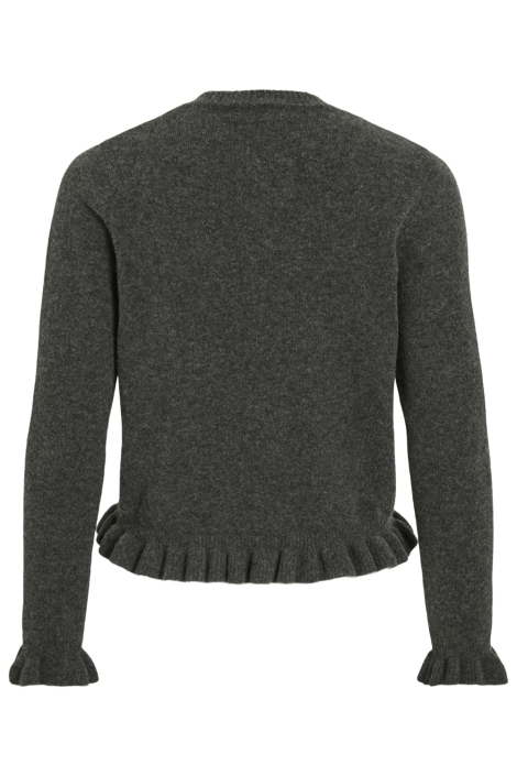 Vila grijze dames vest | Achteraanzicht