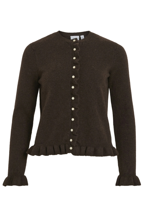 Vila bruine dames vest | Vooraanzicht