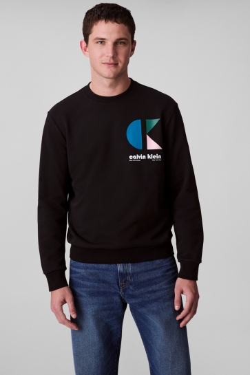Calvin Klein Trui LS EU 350TERRY CK BA LV04RC285G UB1 BLACK