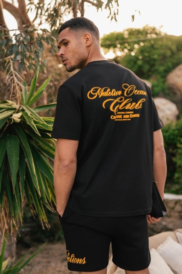 Malelions T-shirt MEN OCEAN CLUB T SHIRT MM1 HS25 30 900 BLACK