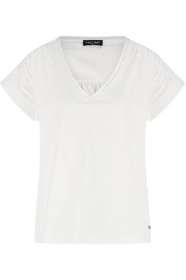 Lady Day T-shirt PERLE L24 375 2627 OFF WHITE