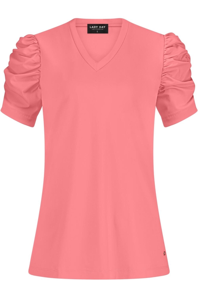 Lady Day roze dames t-shirt | Vooraanzicht