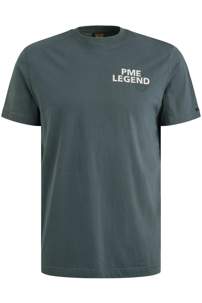 PME legend blauwe heren t-shirt | Vooraanzicht