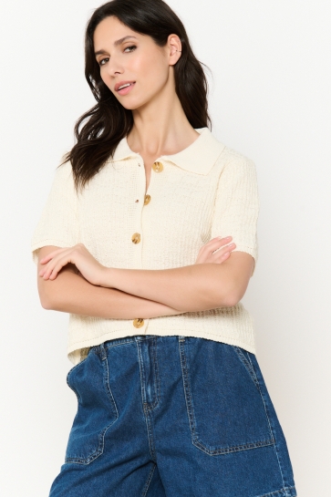 LolaLiza Blouse T CROCARPOL 02301827 1013 vanilla white