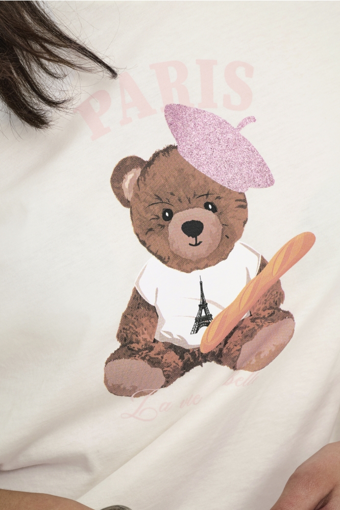 Only witte dames t-shirt | Close up