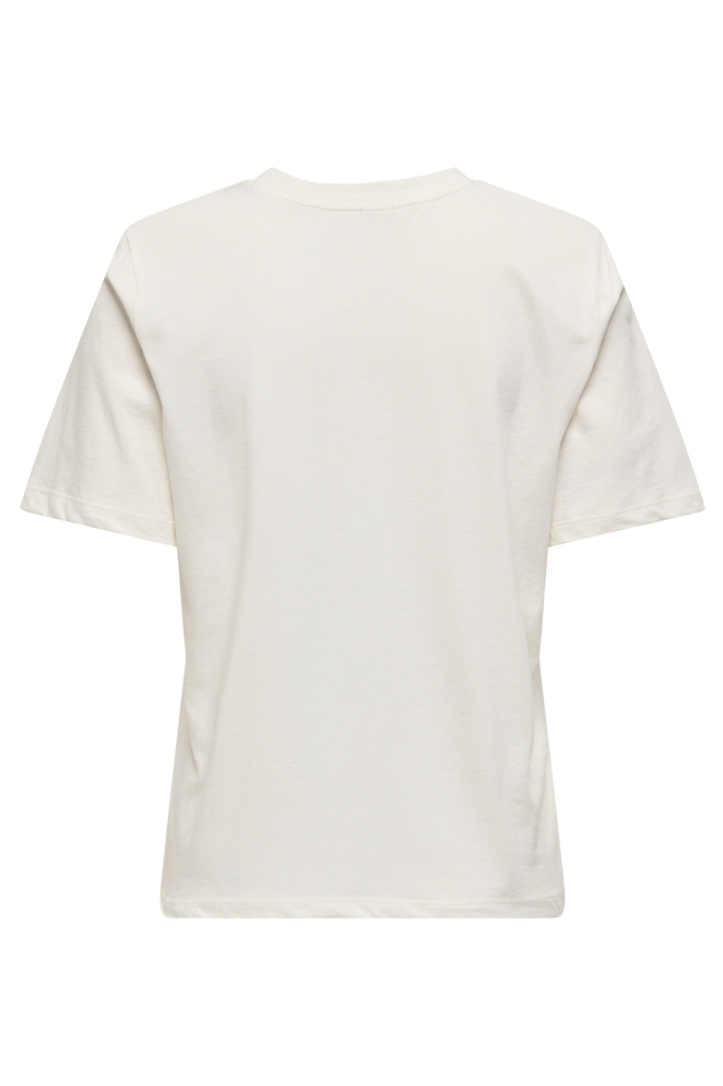 Only witte dames t-shirt | Achteraanzicht