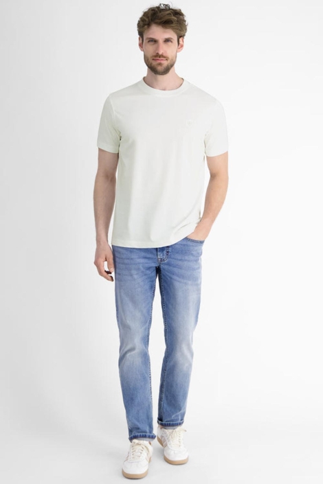 Lerros witte heren t-shirt | Model
