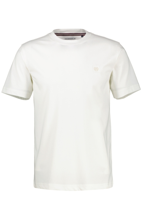 Lerros witte heren t-shirt | Vooraanzicht