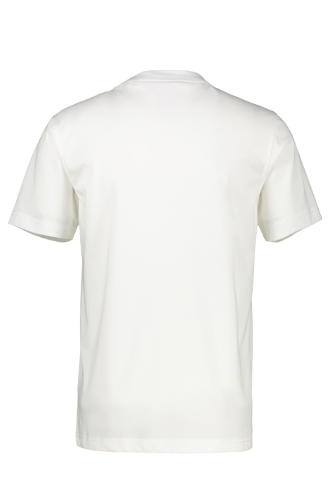 Lerros witte heren t-shirt | Achteraanzicht