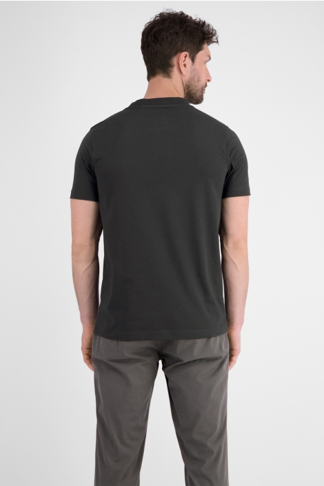 Lerros zwarte heren t-shirt | Model achteraanzicht