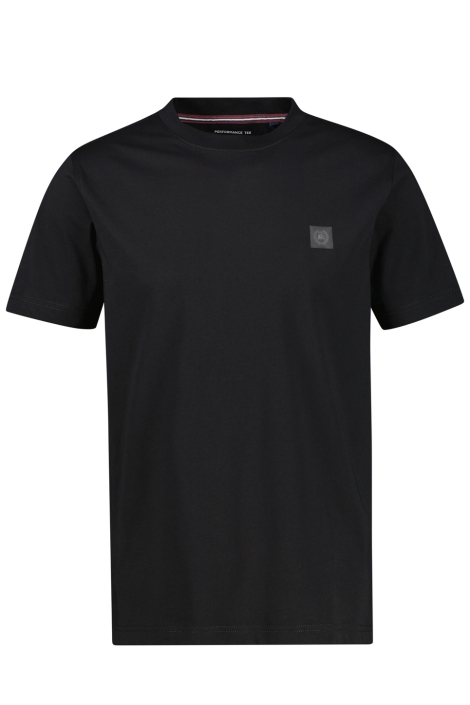 Lerros zwarte heren t-shirt | Vooraanzicht