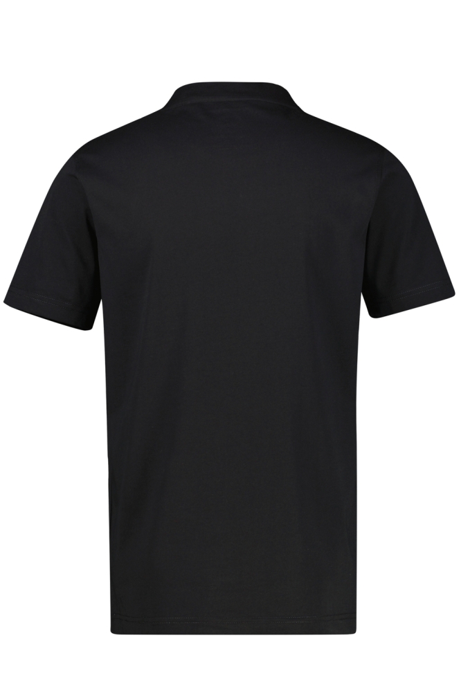 Lerros zwarte heren t-shirt | Achteraanzicht