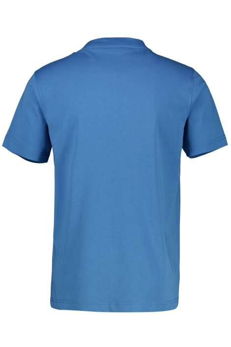 Lerros blauwe heren t-shirt | Achteraanzicht